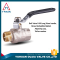 TMOK 32mm Italy brass ball valve for water system nicekl plated lever handle